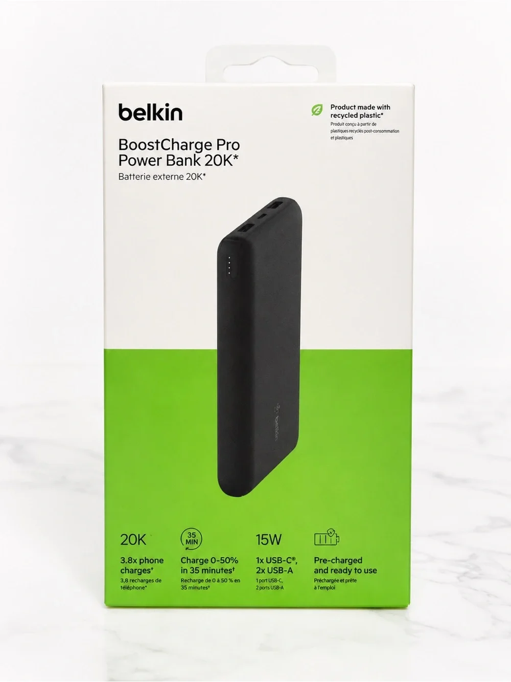 belkin BoostCharge Pro 20K Power Bank - Black Retail $75.00